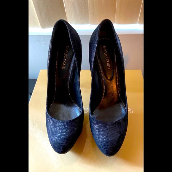 SERGIO ROSSI “LIZARD EMBOSSED PUMP” - Picture 2 of 4